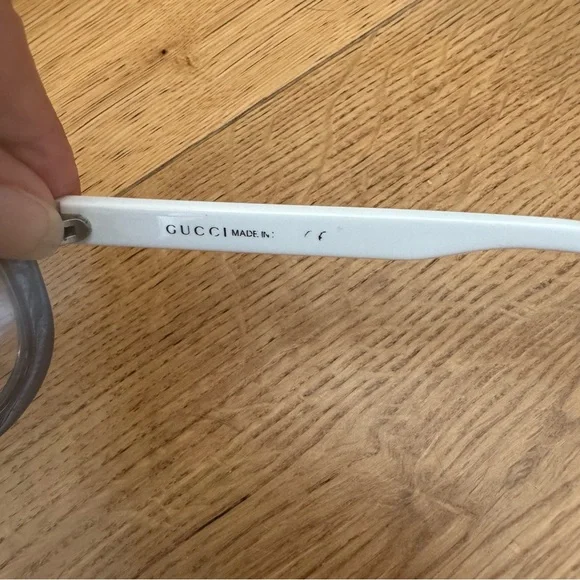 Gucci GG1622S HCM44 Blue White Sporty Aviator Sunglasses Authentic - Picture 8 of 10